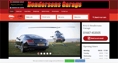 Desktop Screenshot of hendersonsgaragenairn.co.uk